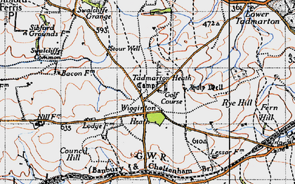 Old map of Wigginton Heath in 1946