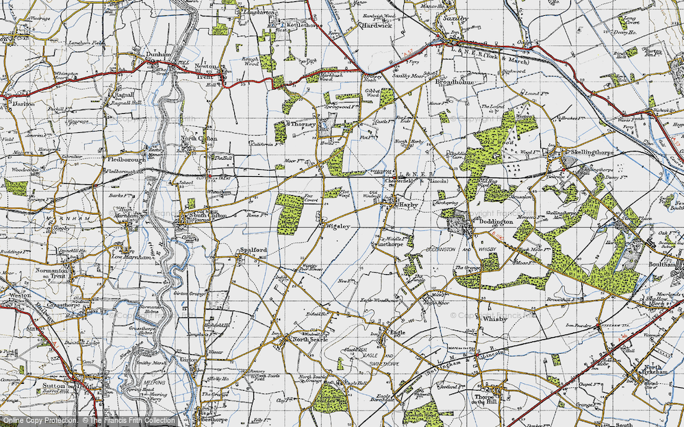 Old Map of Wigsley, 1947 in 1947