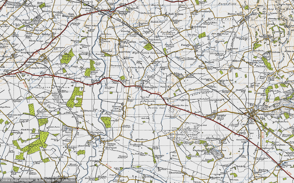Old Map of Wilberfoss, 1947 in 1947