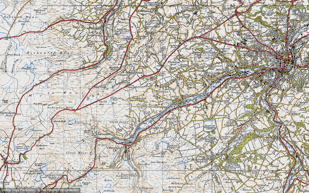 Old Map of Wilberlee, 1947 in 1947