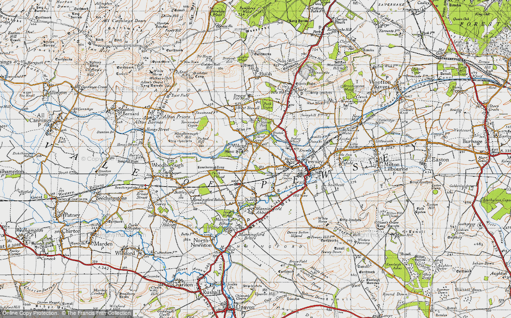 Old Map of Wilcot, 1940 in 1940
