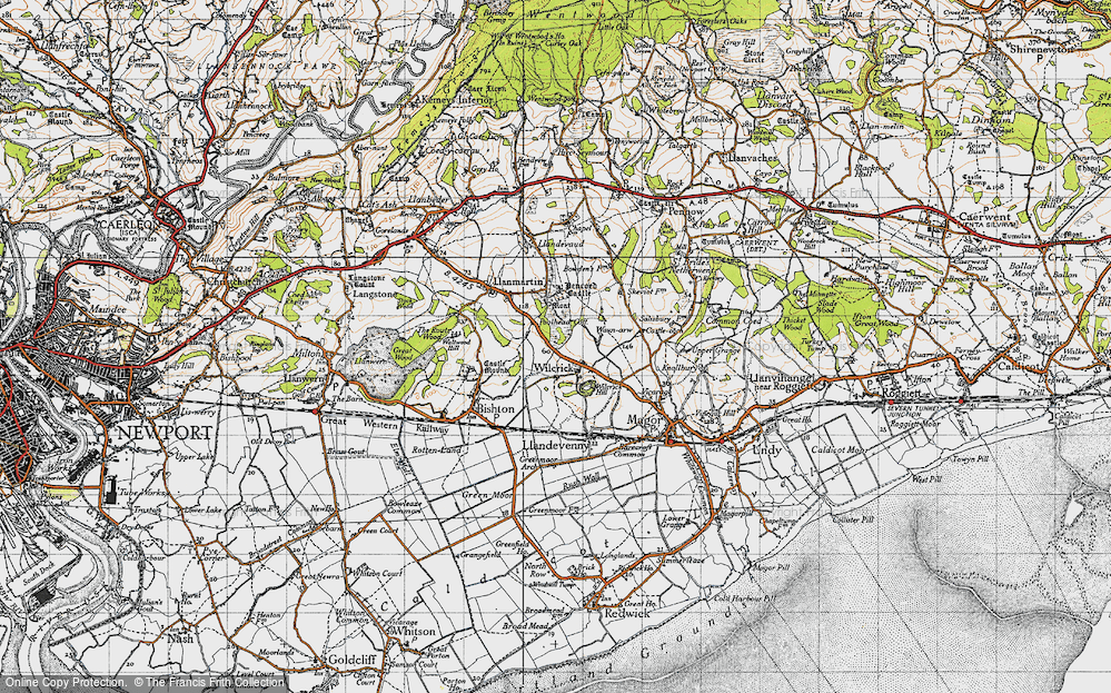 Old Map of Wilcrick, 1946 in 1946