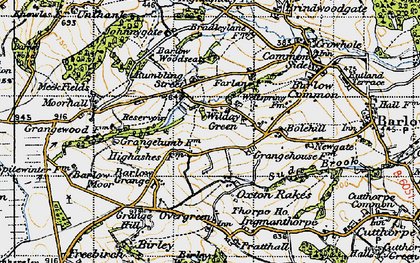Old map of Grange Lumb Fm in 1947
