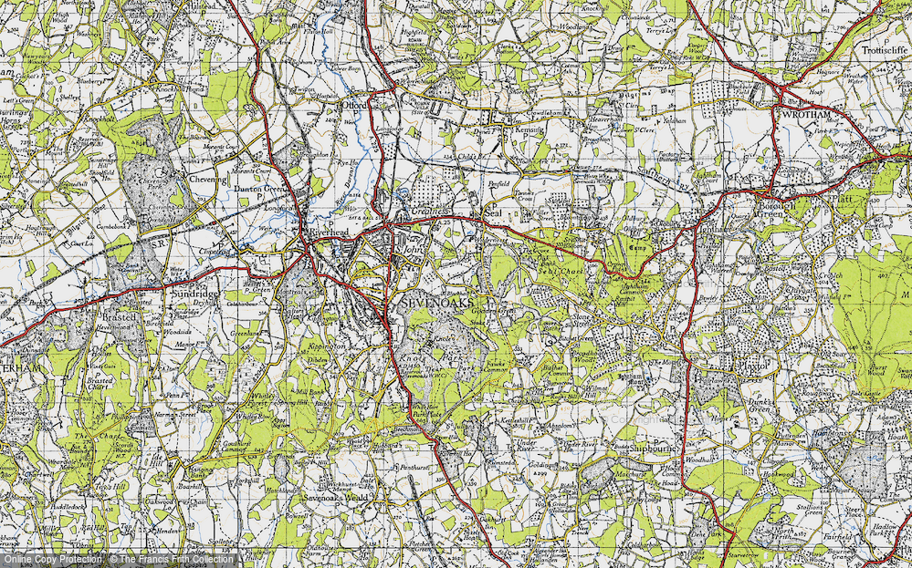 Old Map of Historic Map covering Blackhall in 1946