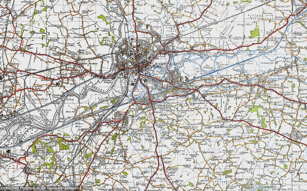 Old Map of Wilderspool, 1947 in 1947