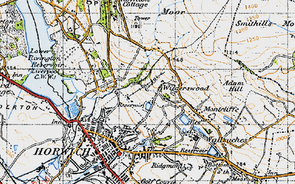 Old map of Wilderswood in 1947