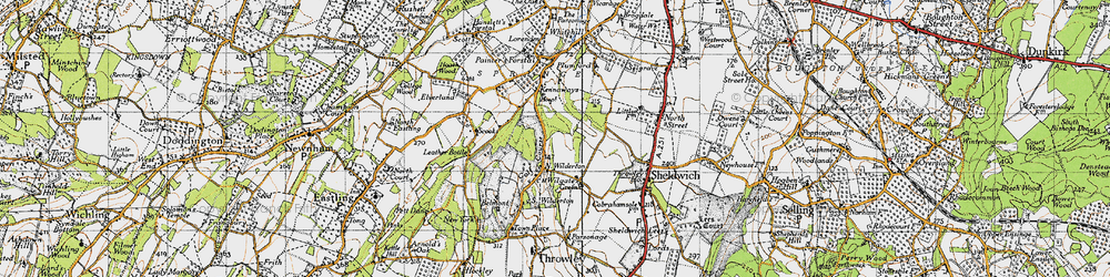 Old map of Wilgate Green in 1946