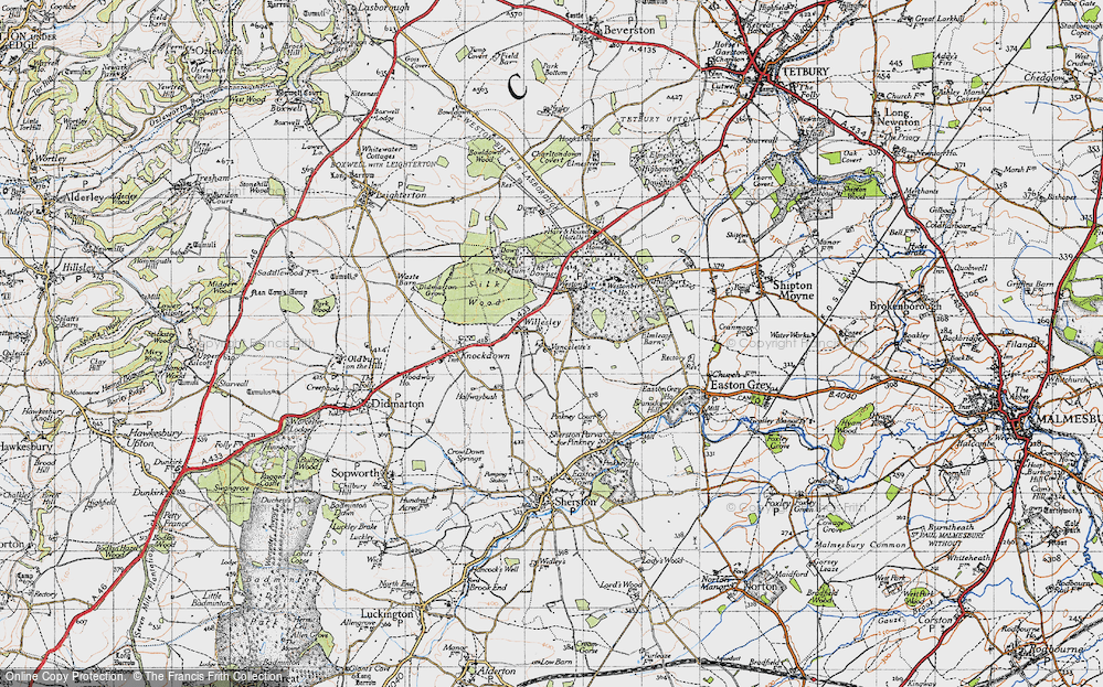 Old Map of Willesley, 1946 in 1946