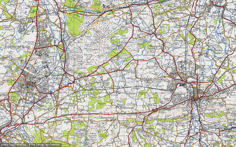 Old Map of Willey Green, 1940 in 1940
