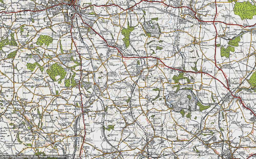 Old Map of Williamthorpe, 1947 in 1947