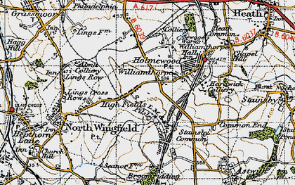 Old map of Williamthorpe in 1947