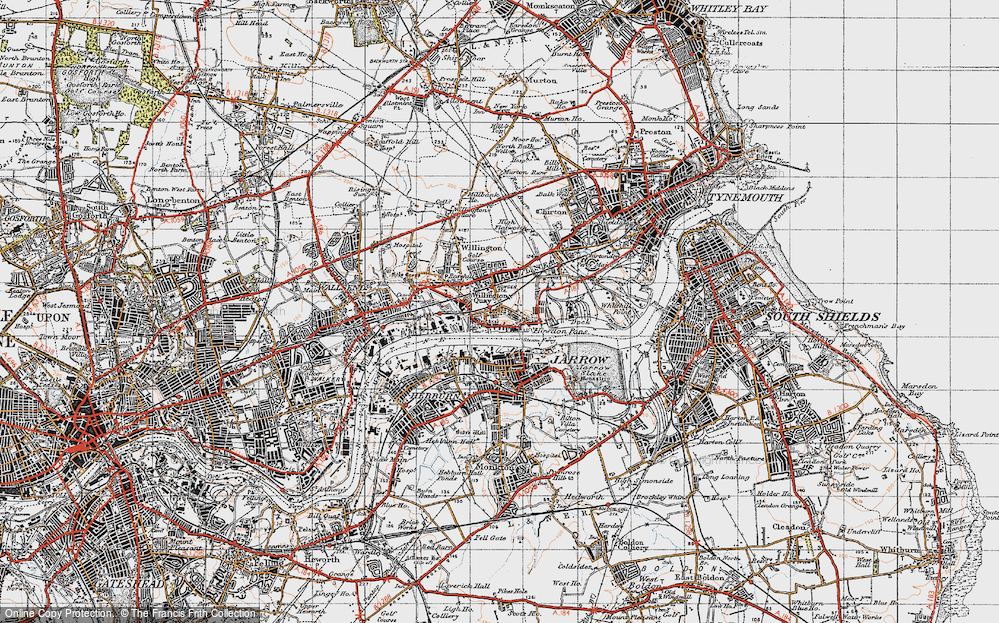 Old Map of Willington Quay, 1947 in 1947