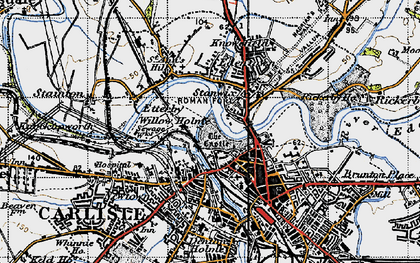 Old map of Willow Holme in 1947