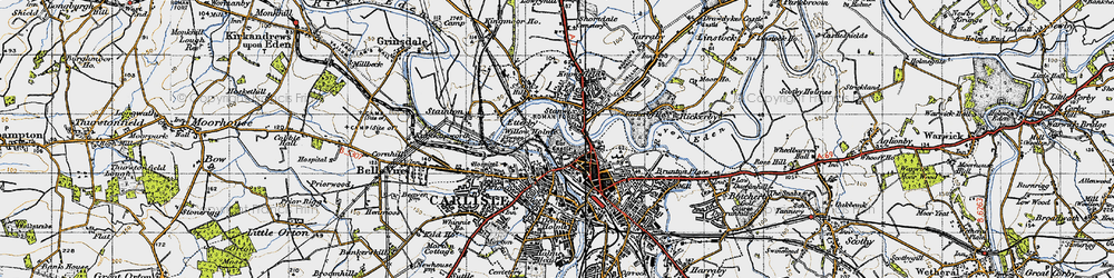 Old map of Willow Holme in 1947