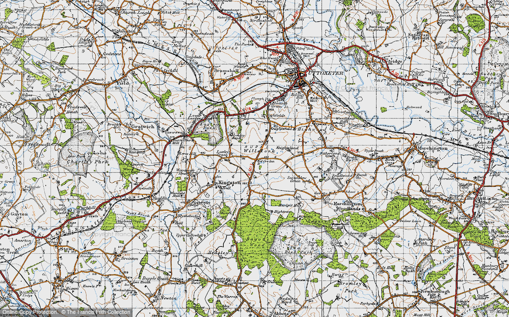 Old Map of Willslock, 1946 in 1946