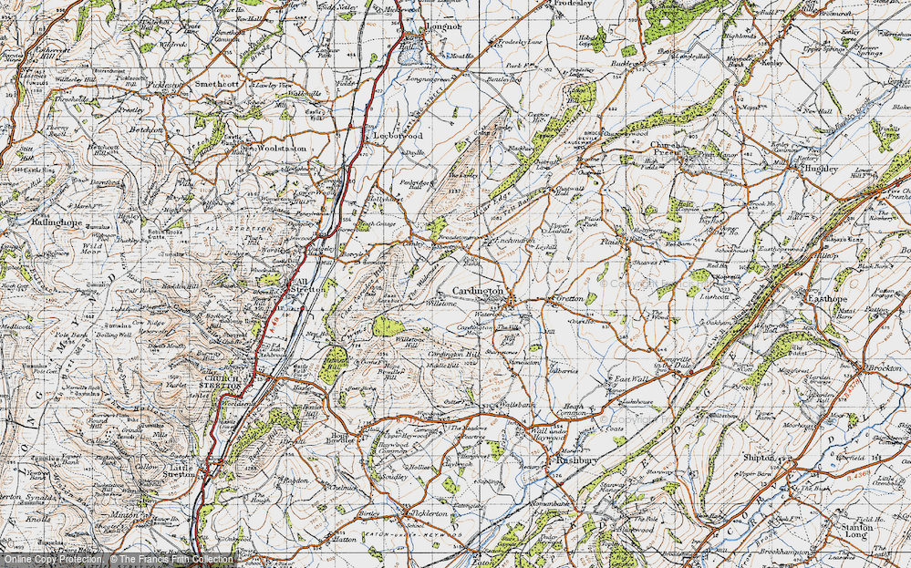 Old Map of Willstone, 1947 in 1947