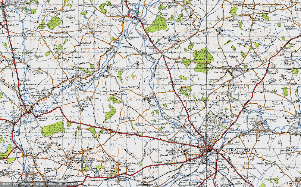 Old Map of Wilmcote, 1947 in 1947