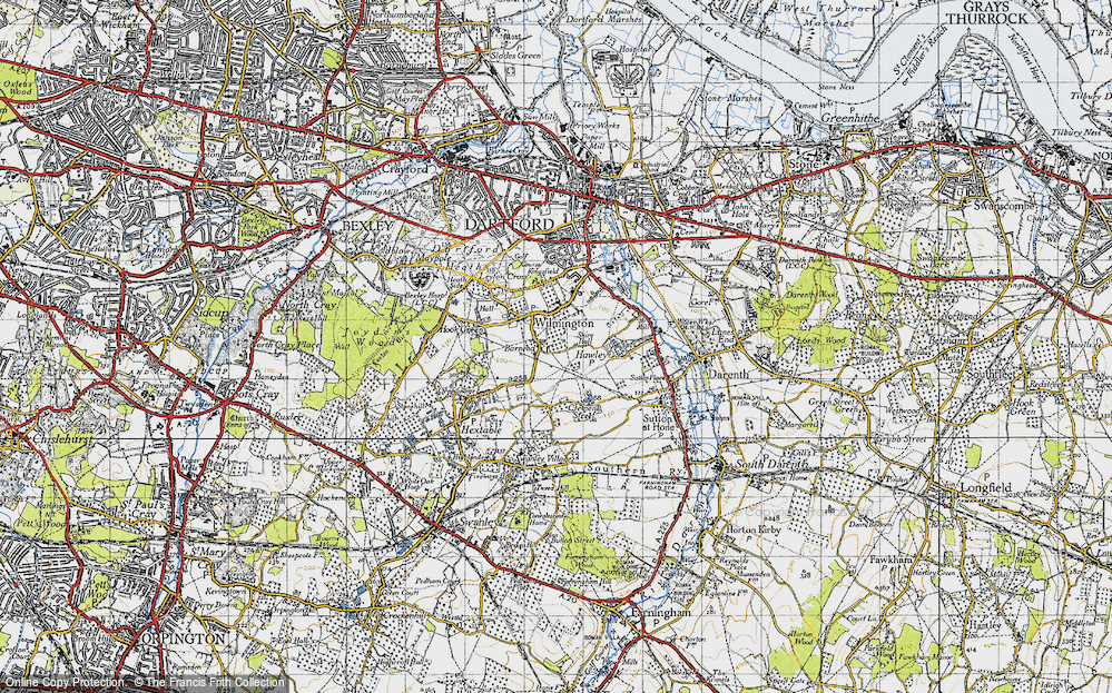 Old Map of Wilmington, 1946 in 1946