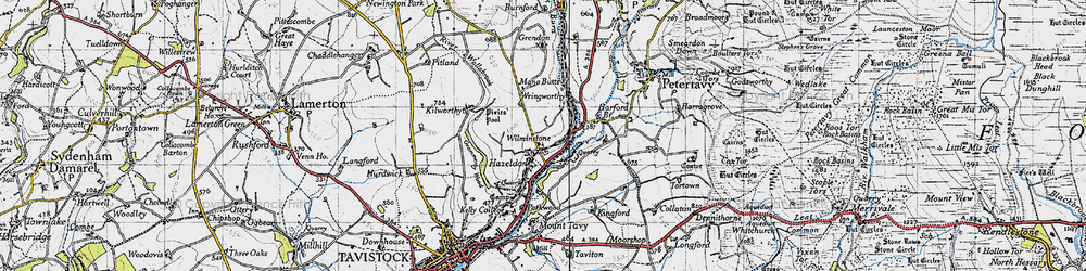 Old map of Wilminstone in 1946