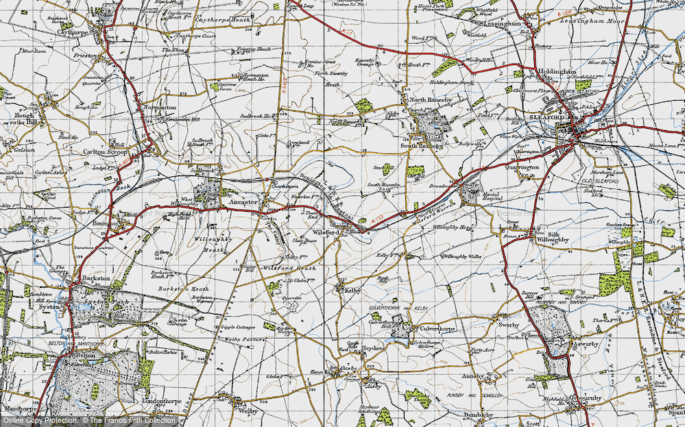 Old Map of Wilsford, 1946 in 1946