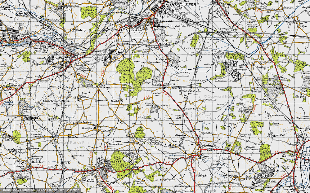 Old Map of Wilsic, 1947 in 1947