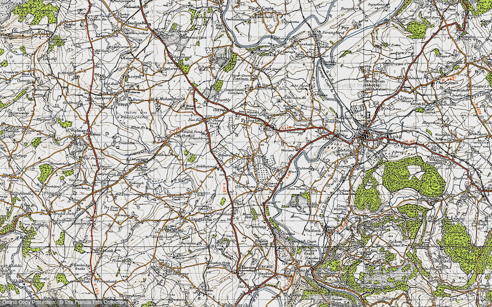 Old Map of Wilson, 1947 in 1947