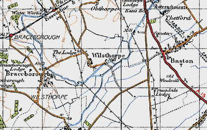 Old map of Wilsthorpe in 1946