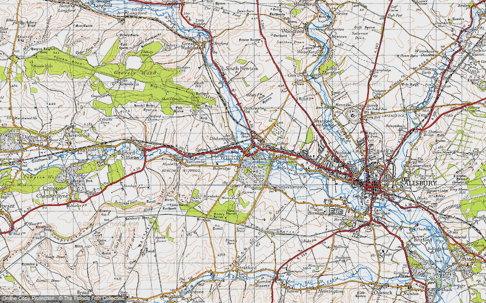 Old Map of Wilton, 1940 in 1940