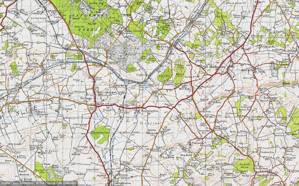 Old Map of Wilton, 1940 in 1940