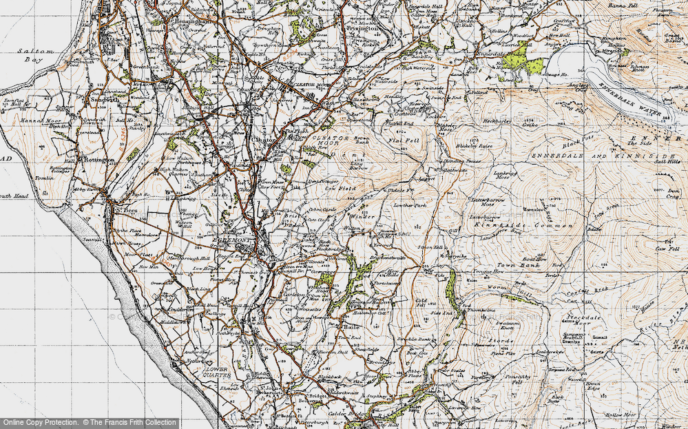 Old Map of Historic Map covering Grange in 1947