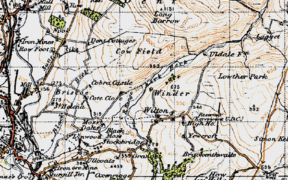 Old map of Wilton in 1947