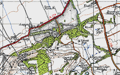Old map of Wilton Castle in 1947