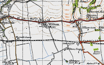 Old map of Wilton Carr Ho in 1947