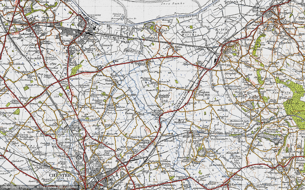 Old Map of Wimbolds Trafford, 1947 in 1947