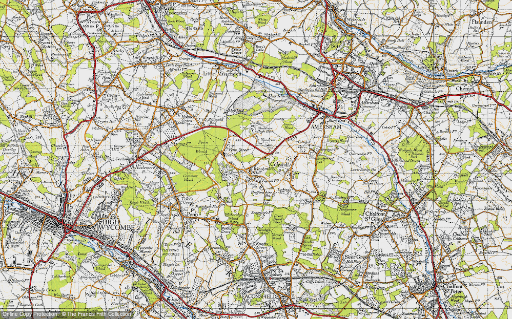 Old Map of Winchmore Hill, 1946 in 1946