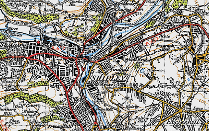 Old map of Windhill in 1947