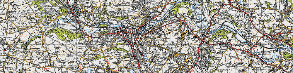 Old map of Windhill in 1947