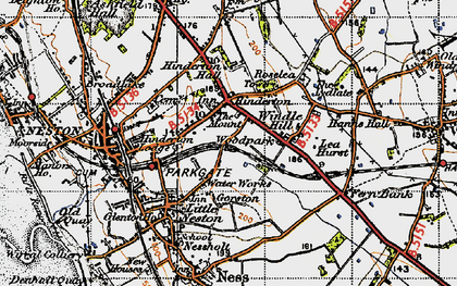 Old map of Windle Hill in 1947