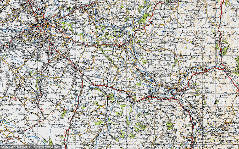 Old Map of Windlehurst, 1947 in 1947