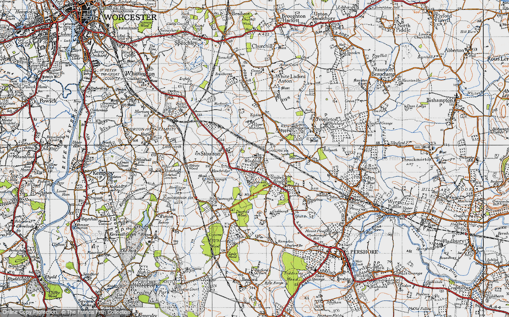 Old Map of Windmill Hill, 1946 in 1946