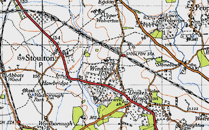 Old map of Windmill Hill in 1946