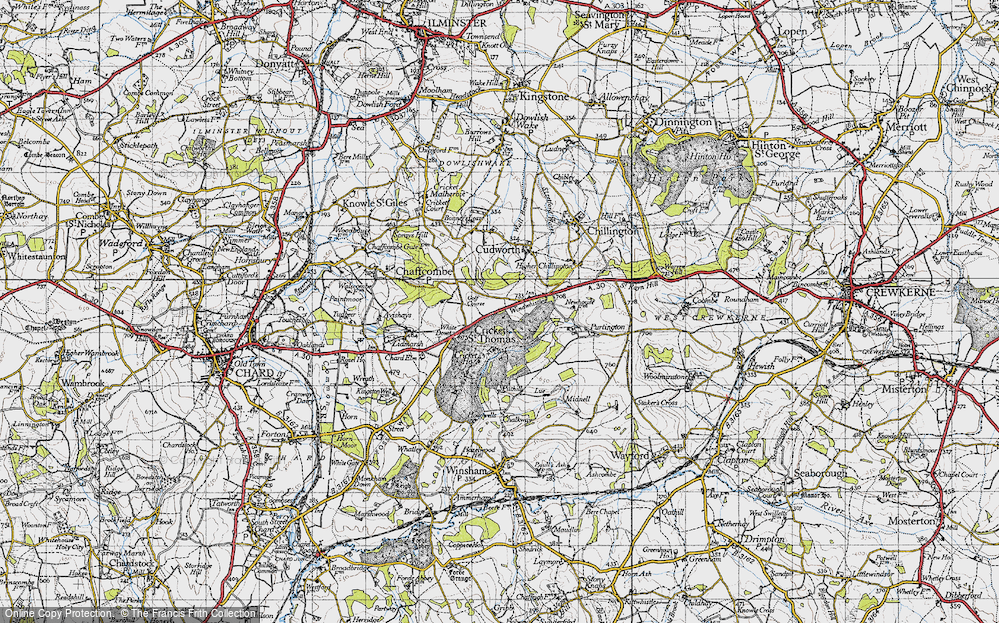 Old Map of Windwhistle, 1945 in 1945