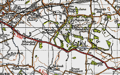 Old map of Windy Arbor in 1947