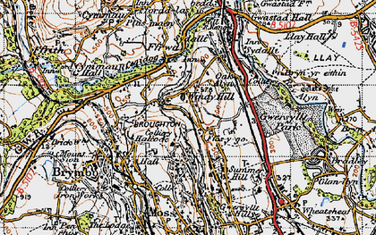 Old map of Windy Hill in 1947