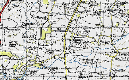 Old map of Wineham in 1940