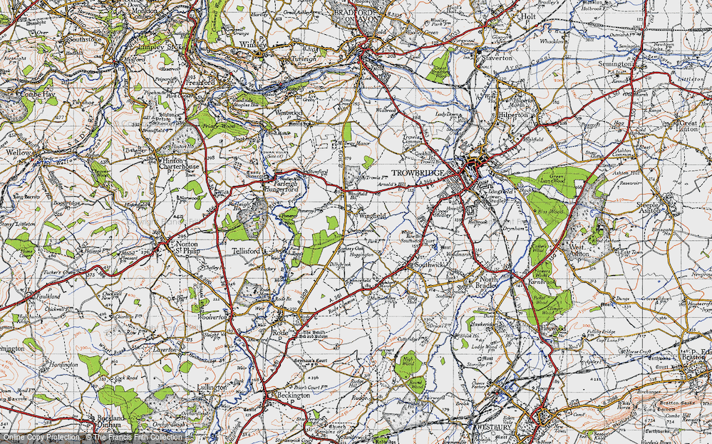 Old Map of Wingfield, 1946 in 1946