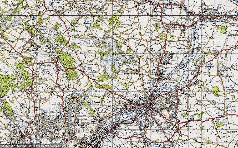 Old Map of Wingfield, 1947 in 1947