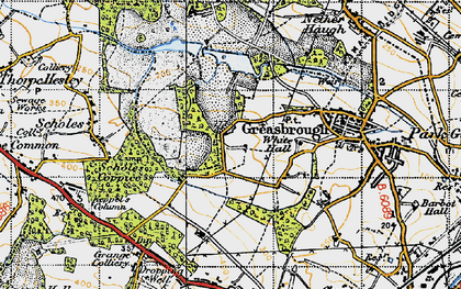 Old map of Wingfield in 1947