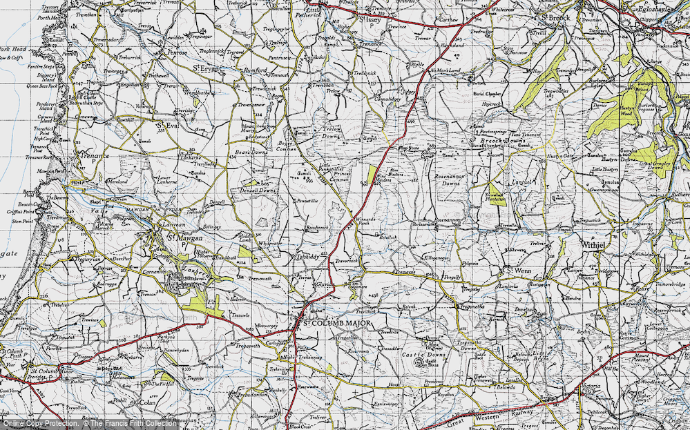 Old Map of Winnard's Perch, 1946 in 1946