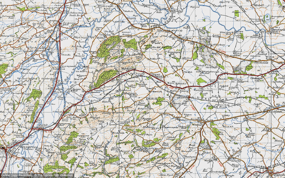 Old Map of Winnington Green, 1947 in 1947